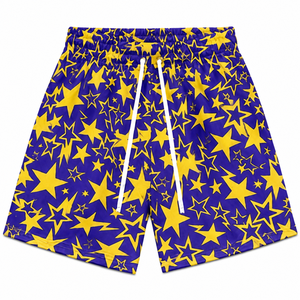 <span class=keywords><strong>Pantaloncini</strong></span> <span class=keywords><strong>Sportivi</strong></span> da <span class=keywords><strong>Uomo</strong></span> Personalizzati di Alta Qualità <span class=keywords><strong>con</strong></span> Stampa Sublimatica a Motivo Stellato, Stile Hip Hop Casual <span class=keywords><strong>con</strong></span> <span class=keywords><strong>Tasche</strong></span> - Product Image 6