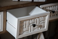 Console en bois de style ferme antique – Meuble de rangement durable pour entrée, appartement, salon, salle à manger – Installation facile