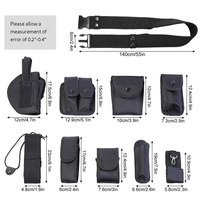 Ceintures tactiques multifonctionnelles, ceinture d'entraînement multifonctionnelle pour l'extérieur, sac en matériau haute densité, ceintures tactiques de randonnée