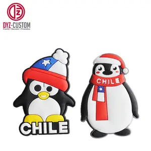 Custom Penguin Shape Fridge Magnet Soft pvc souvenir fridge magnets