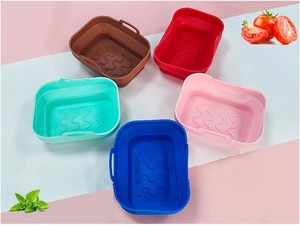 Panier de <span class=keywords><strong>cuisson</strong></span> pliable en silicone personnalisé avec logo, antiadhésif pour <span class=keywords><strong>four</strong></span>, réutilisable et compatible lave-vaisselle - Product Image 4