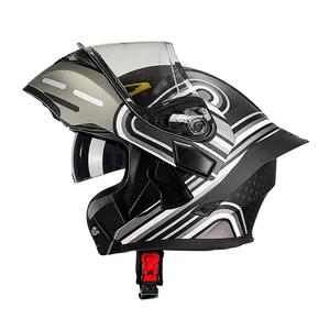 Uncover Helm Motorrad Dual Lens Motorrad Vollhelm Personal isierte Big Tail Knight Sicherheit All Seasons Universal helm