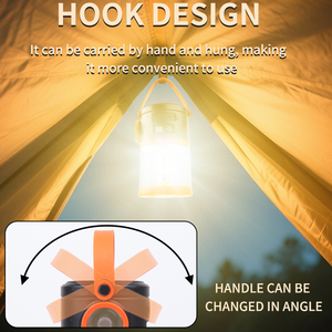 Năng lượng mặt trời có thể sạc lại COB LED cắm trại đèn lồng với 8-Giờ Tuổi thọ pin kỹ thuật số hiển thị điện không thấm nước cảnh quan ngoài trời ánh sáng - Product Image 3