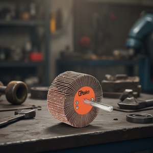 Roue à lamelles abrasives Ttake 40x20 mm, grain 60, tige de 6 mm pour le meulage et le polissage - Product Image 3