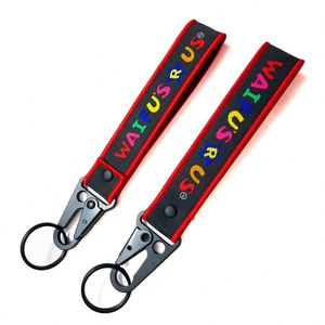 Nouveau produit : porte-clés brodé en tissu, accessoires de voiture, étiquettes de clés personnalisées, personnalisation sur mesure - Product Image 3