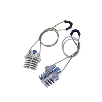 PAM-08 Serre-câble d'ancrage à tension pour câble à fibres optiques FTTH en forme de 8, compatible avec les lignes ADSS et basse tension ABC, CE ISO9001