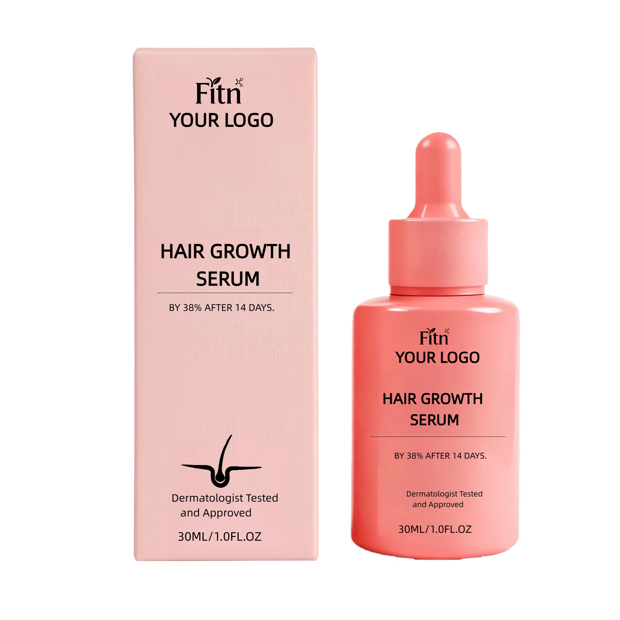 ตัวขวดสีชมพูบานเย็น