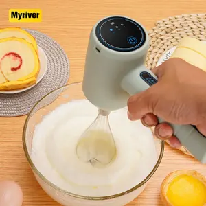 Myriver – batteur à œufs électrique sans fil, Mini fouet à crème automatique, mélangeur de poudre de gâteau à main, mélangeurs d'aliments