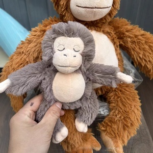 Peluche Suave de Mono, Juguete de Peluche para <span class=keywords><strong>Padres</strong></span> e Hijos, Muñeco de Orangután Sentado para Regalo de Guarderí<span class=keywords><strong>a</strong></span>, Decoración del Hogar, Colección de Animales de Safari - Product Image 3