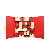 HEISSES Individuelles Adventskalender Leer Luxus Karton Geschenk Kosmetikverpackung Countdown Weihnachts-Adventskalenderbox
