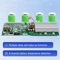 PACEex 16S Smart BMS 200A LiFePo4 Li-Ion, Placa de Protección de Batería de Litio de 48V, Equilibrio Activo de 2A con Bluetooth y Wifi