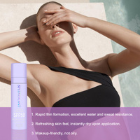 Brume Solaire Éclatante Vegan à la Pastèque Marque Blanche SPF 50 Hydratante Éclaircissante Antioxydante