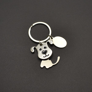 En gros, Porte-clés créatif en métal en forme de chiot de dessin animé à tête oscillante, Pendentif, Ornement de voiture, Cadeau - Product Image 3