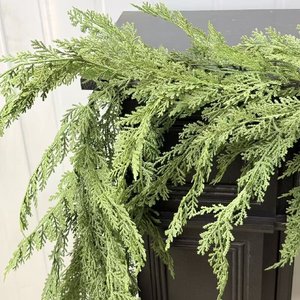 Personnalisation en usine : Guirlande de feuilles de cyprès, rotin de cèdre, plante artificielle - Product Image 5