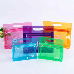 Bolsa <span class=keywords><strong>de</strong></span> Viaje <span class=keywords><strong>de</strong></span> PVC Resistente con Cierre, Personalizable con Logotipo, Impermeable, para Cosméticos, Pelucas, Lociones y Documentos - Product Image 1