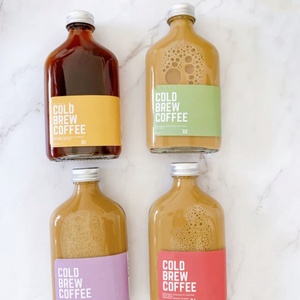 Bouteille en verre créative à col étroit pour jus, vodka, café infusé à froid, boissons – 200ml, 250ml, 350ml, 500ml - Product Image 3