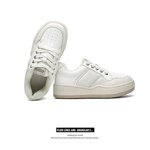 Mocassins classiques respirants à lacets et semelles épaisses, style hamburger polyvalent, pour hommes et femmes - Product Image 4