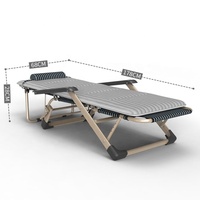 Chaise longue pliable à double usage en métal réglable pour le camping en plein air, chaise de plage à gravité zéro bon marché