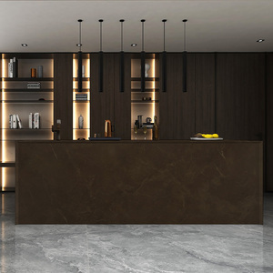 Dalles de quartz artificiel gris imprimé TMZ 7010 Angola Brown PD, polies et découpées sur mesure, pour escaliers, murs, revêtements muraux intérieurs, comptoirs, style moderne - Product Image 4