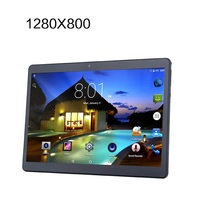 Tablette Android 10 pouces Ordinateur 32 Go avec écran IPS HD Emplacement pour carte SIM WiFi 3G Réseau GPS GSM Tablette PC 3D 10.1 pouces