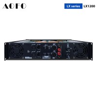 Amplificateur de puissance professionnel AOFO LX1200 2 canaux 1200W classe H pour caissons de basses, enceintes, scène, concert, système de sonorisation PA