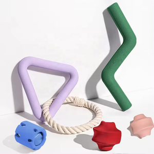 Özel etiket doğal ücretsiz kargo büyük mavi dayanıklı römorkör halat interaktif hareketi köpekler için Pet köpek kauçuk oyuncak seti <span class=keywords><strong>Chew</strong></span> - Product Image 1