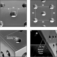 Table de soudage 3D robuste D16 en fonte, banc de fixation pour travaux de soudage de tubes et de cadres