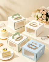 Boîte à gâteau rectangulaire portable, écologique, rigide, en papier alimentaire, avec fermeture magnétique, pour anniversaire, West Point, boîte cadeau, peut être imprimée