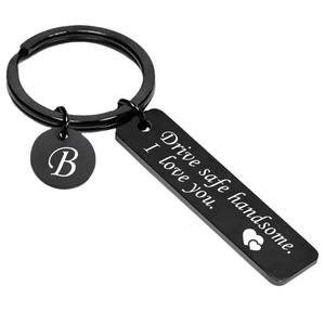 26 Letters Keychain Stainless Steel Drive Safe Keychain <strong>for</strong> Boyfriend Couple <strong>Husband</strong> Dad Birthday <strong>Valentines</strong> <strong>Day</strong> <strong>Gifts</strong> - Product Image 5