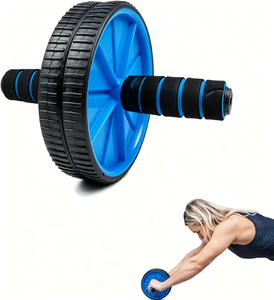 <span class=keywords><strong>Rodillo</strong></span> Abdominal Doble de Diseño Nuevo 2025, Color Personalizado, Equipo para Ejercicios de Fitness, <span class=keywords><strong>Entrenamiento</strong></span> del Core, <span class=keywords><strong>Rodillo</strong></span> Abdominal de Doble Rueda - Product Image 1