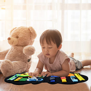 Dinosauro prescolare <span class=keywords><strong>autismo</strong></span> sensoriale giocattoli per bambini <span class=keywords><strong>attività</strong></span> apprendimento prima educazione Montessori feltro bambini occupato bordo - Product Image 5