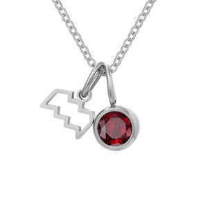 Lujo chapado en oro <span class=keywords><strong>de</strong></span> acero inoxidable doce constelaciones tridimensional <span class=keywords><strong>runa</strong></span> colorido diamantes <span class=keywords><strong>de</strong></span> imitación elegante colgante collar - Product Image 5