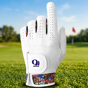 Paire de gants de golf personnalisés pour femmes, main gauche et droite, respirants, anti-humidité, maille 3D, peau de mouton, antidérapants, fermeture auto-agrippante, ajustement parfait pour le golf - Product Image 4