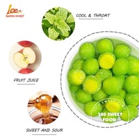 Saveur de citron vert amusant gelée de fruits pelées revêtement de sucre citron gommeux en vrac bonbons super aigres collations en gros