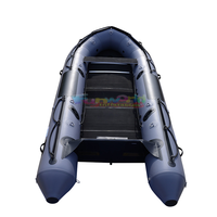 Vente d'usine, bateau pneumatique en PVC Hypalon, plancher en alliage d'aluminium, bateau pneumatique de pêche personnalisé pour la pêche, bateau de sauvetage