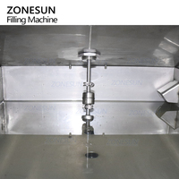 ZONESUN ZS-VTGZ400 automatique de table 4 têtes débordement whisky rhum Gin vin brillant bouteilles niveau liquide Machine de remplissage