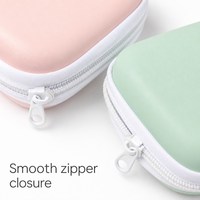 Étui rigide personnalisé en EVA pour lunettes, sac de rangement à fermeture éclair, pochette ovale pour accessoires de lunettes de soleil, plusieurs couleurs