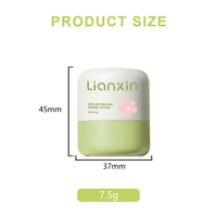 Conteneur de bâton de crème solaire mini portable, écologique, recyclable, avec logo personnalisé, 7,5 g, vide, en plastique PS, à visser, pour masque facial cosmétique