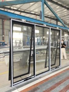 Vente en gros Premium aluminium fenêtre rupture thermique grand auvent vent contreventement avec Flyscreen Style - Product Image 5