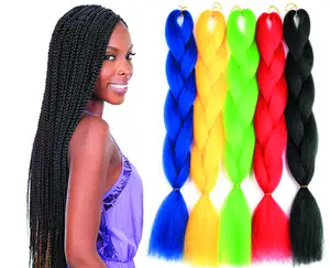 Wholesale Hot Selling Jumbo Ombre Braiding 33g African Braids Hair Manufacturer 24 Inch Synthetic Braiding Hair Extensions