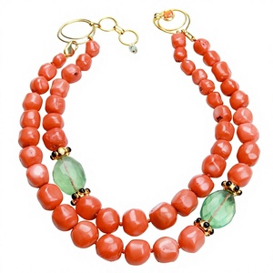 Nuevo Collar con Colgante de Resina en Forma de Fruta, Cadena de Eslabones de Resina, Joyería Unisex Única, Linda y Elegante de Alta Calidad para Aniversario, Fiesta, Mujer - Product Image 2