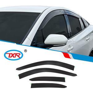 ที่บังแดดหน้าต่างสีดำคุณภาพดีกระบังหน้าประตูอุปกรณ์เสริมรถยนต์สำหรับโตโยต้าพรีอุส XW50 2016-2022 - Product Image 2