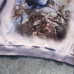 ผู้ผลิตเสื้อฮู้ดดี้ทรงบ็อกซี่ หนานุ่ม คุณภาพสูง สไตล์สตรีทแวร์ ลายกราฟิก ล้างสีแบบแอซิด ผ้าเฟรนช์เทอร์รี่ ทรงโอเวอร์ไซส์ ประดับคริสตัล - Product Image 4