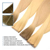 Lanxun Vente en gros de tissages invisibles en cheveux humains bruts, extensions de cheveux humains en trame papillon, cheveux naturels vierges, cheveux Remy