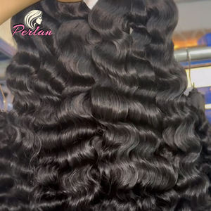 Extensiones de cabello humano indio sin procesar, proveedor mayorista de extensiones alineadas con cutícula Virgen del templo - Product Image 2