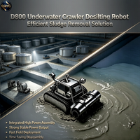 Robot de dragage sous-marin FORBEST D800 avec moteur et PLC 380V, distance de déplacement maximale de 80 m, large couverture d'opération sous-marine