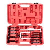 Ensemble portable de 16 pièces Extracteur de roulements Marteau coulissant Combiné Kit d'outils de réparation automobile Démontage et assemblage