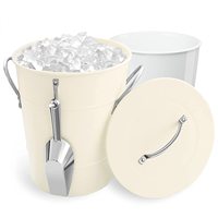 Usine directe plaqué métal Antique Champagne bol seau pour Bar refroidisseur bière vin seau à glace pour l'allemagne Faxe brasserie bière gratuite