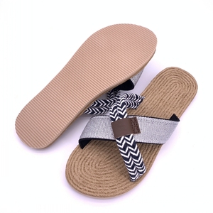 Sandali <span class=keywords><strong>infradito</strong></span> di <span class=keywords><strong>paglia</strong></span> di lusso a buon mercato all'ingrosso diretto della fabbrica per le signore con la migliore qualità - Product Image 1