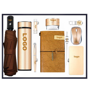 Los más vendidos 2025, gran oferta, 10 piezas, termo, juego de regalo corporativo con taza, bolígrafo, cuaderno, caja de regalo, juego para hombres, artículos de venta - Product Image 5